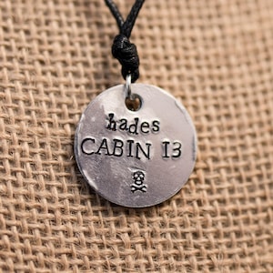 Percy Jackson Inspired "Hades Cabin 13" Necklace