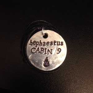 Percy Jackson Inspired &quot;Hephaestus Cabin 9&quot; Necklace