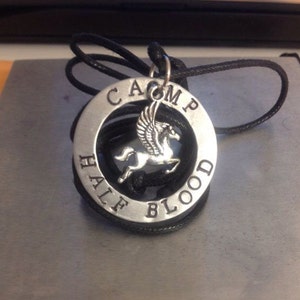 Percy Jackson Inspired "Camp Half-Blood" Necklace