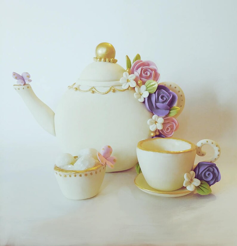 Tea Party Cake Topper Tea Party Baby Shower Tea Party Bridal Etsy