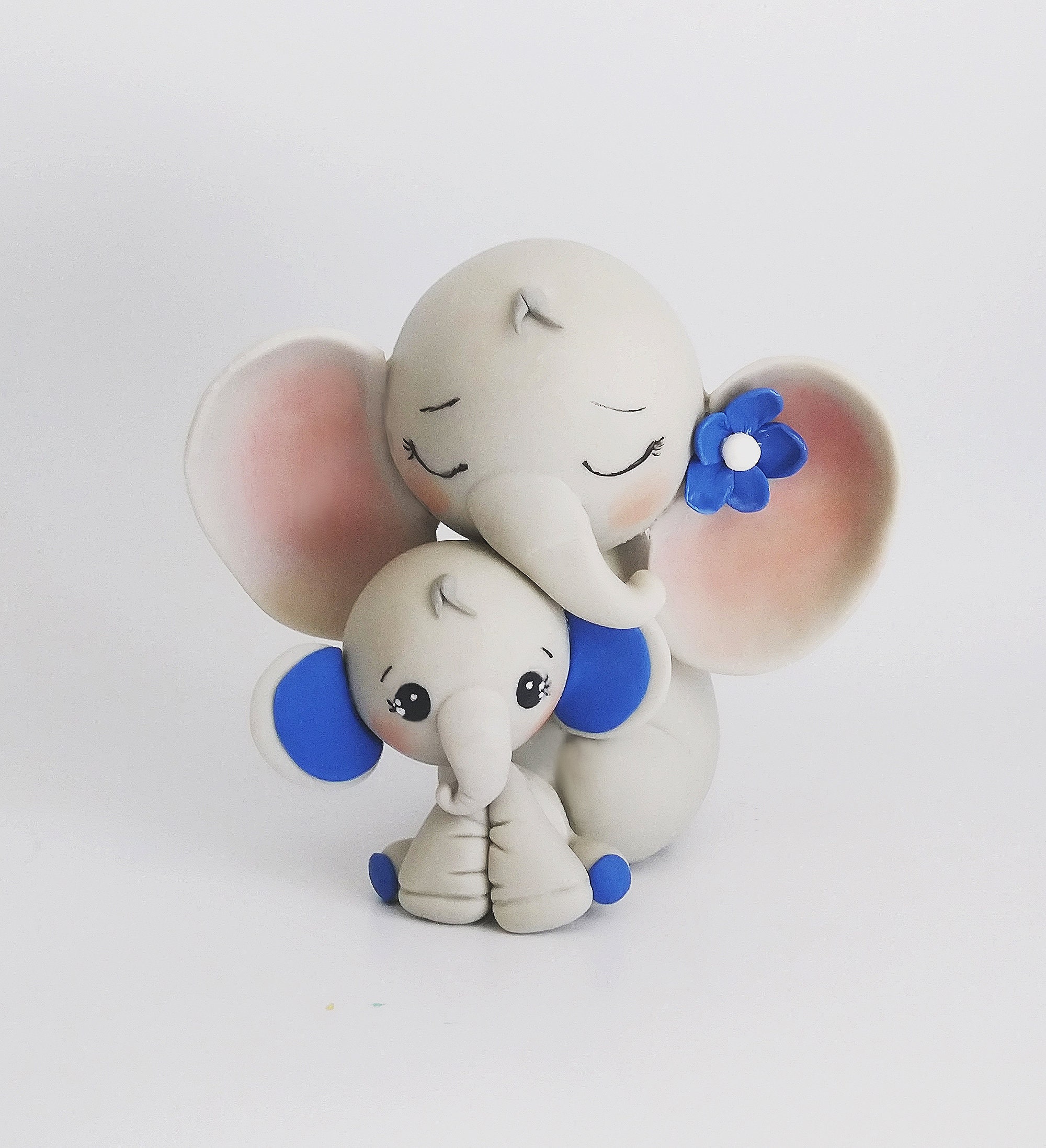 Elephant Cake Topper Baby and Mommy Elephant Cake Topper Etsy India