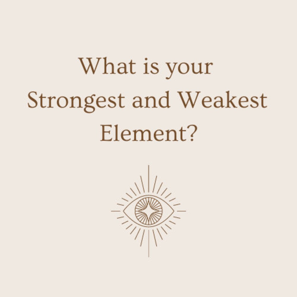 Find out what your strongest Element is how it effects you Etsy