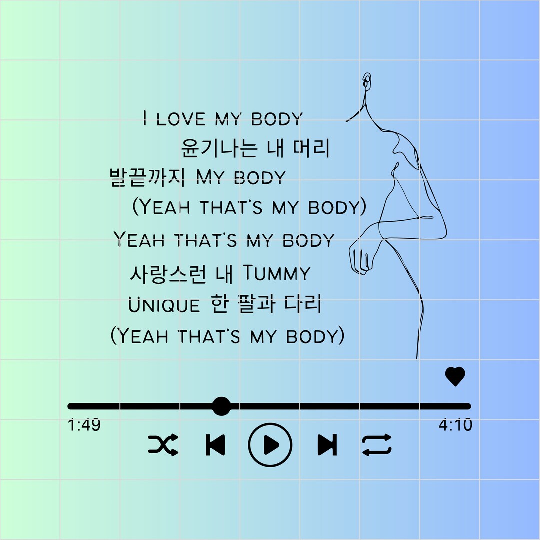 Hwasa I Love My Body Lyrics SVG PNG, Hwasa Merch, Mamamoo Logo, Hwasa SVG, Kpop Svg, Tshirt Svg