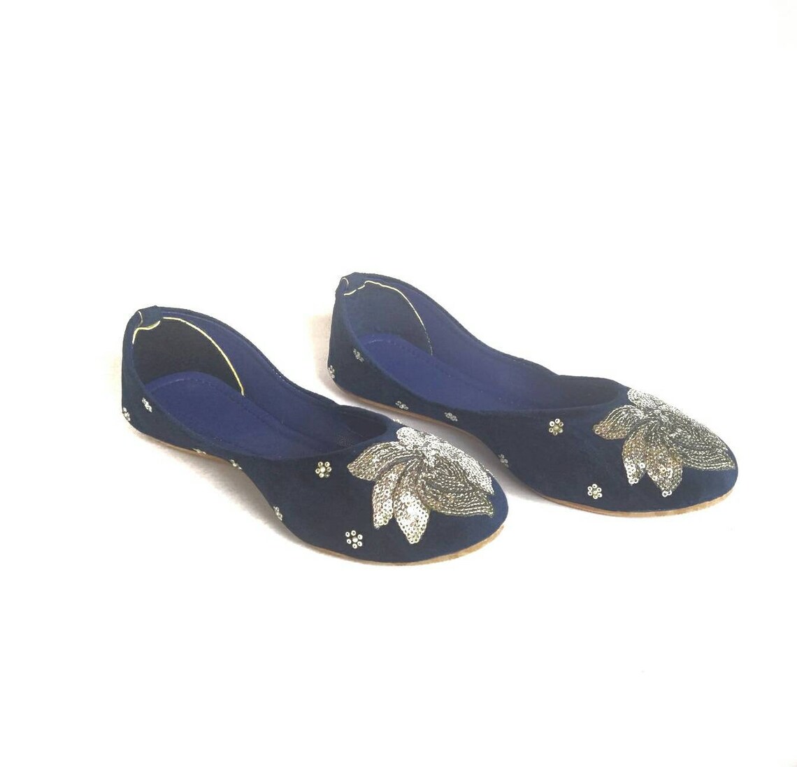 navy and silver shoes