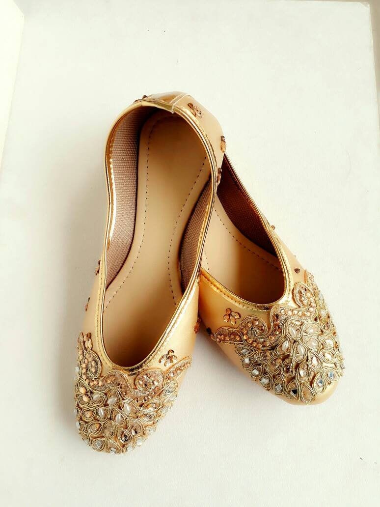 Gold Flats/wedding Flats/women Ballet Flats/women Shoes/gold - Etsy