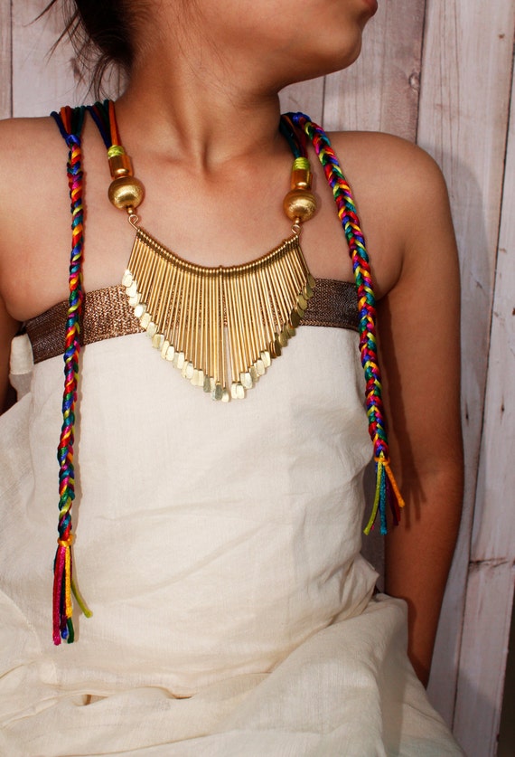 Beaded Necklace/Beaded Jewelry/ Statement Necklace/Colorful & Etsy