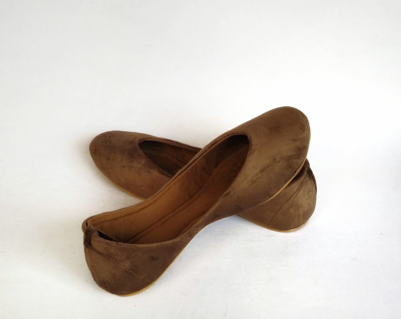walnut ballet flats