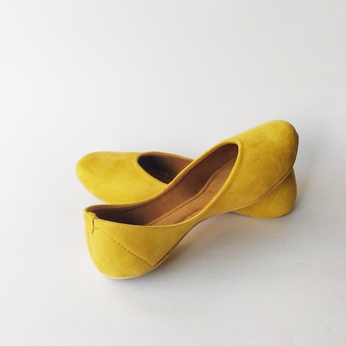 mustard ballet flats