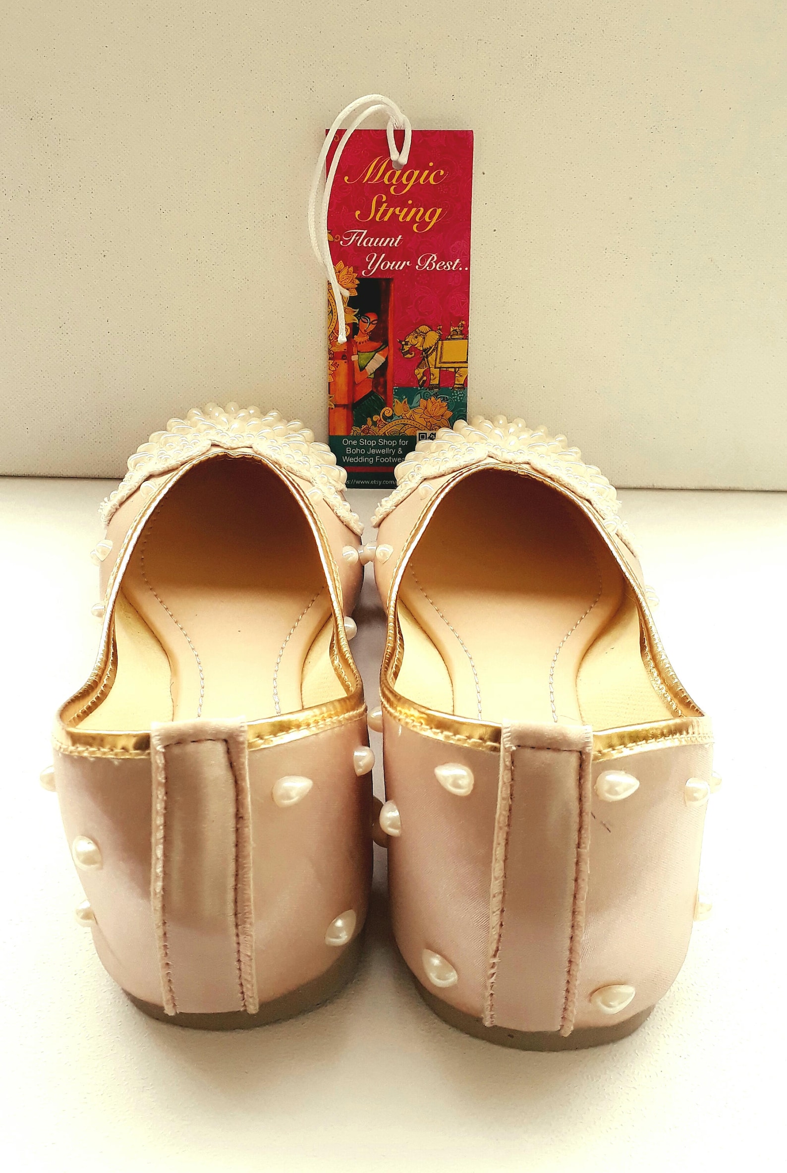 champagne flats/gold flats/wedding flats/women ballet flats/embroidered shoes/women shoes/wedding lace shoe/pearl flats