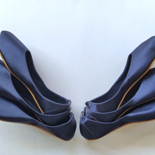 navy blue bridesmaid shoes