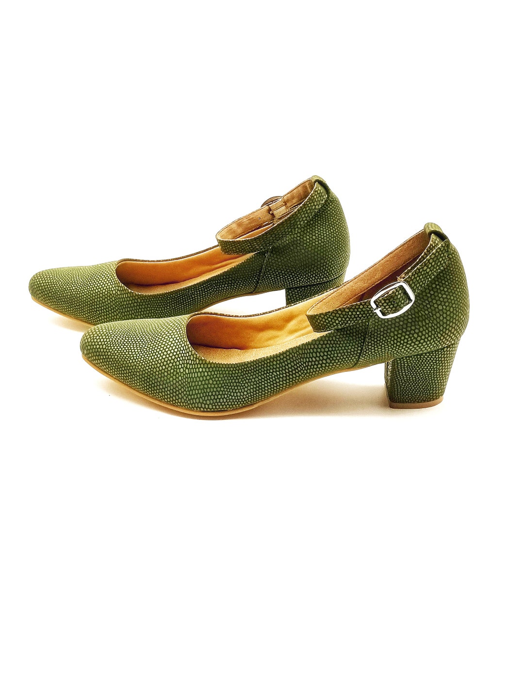 olive green strappy heels