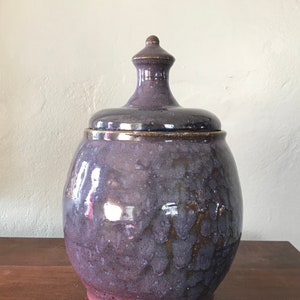 FREE SHIPPING - Handmade Mid-Century Studio Pottery Candy Cookie Jar