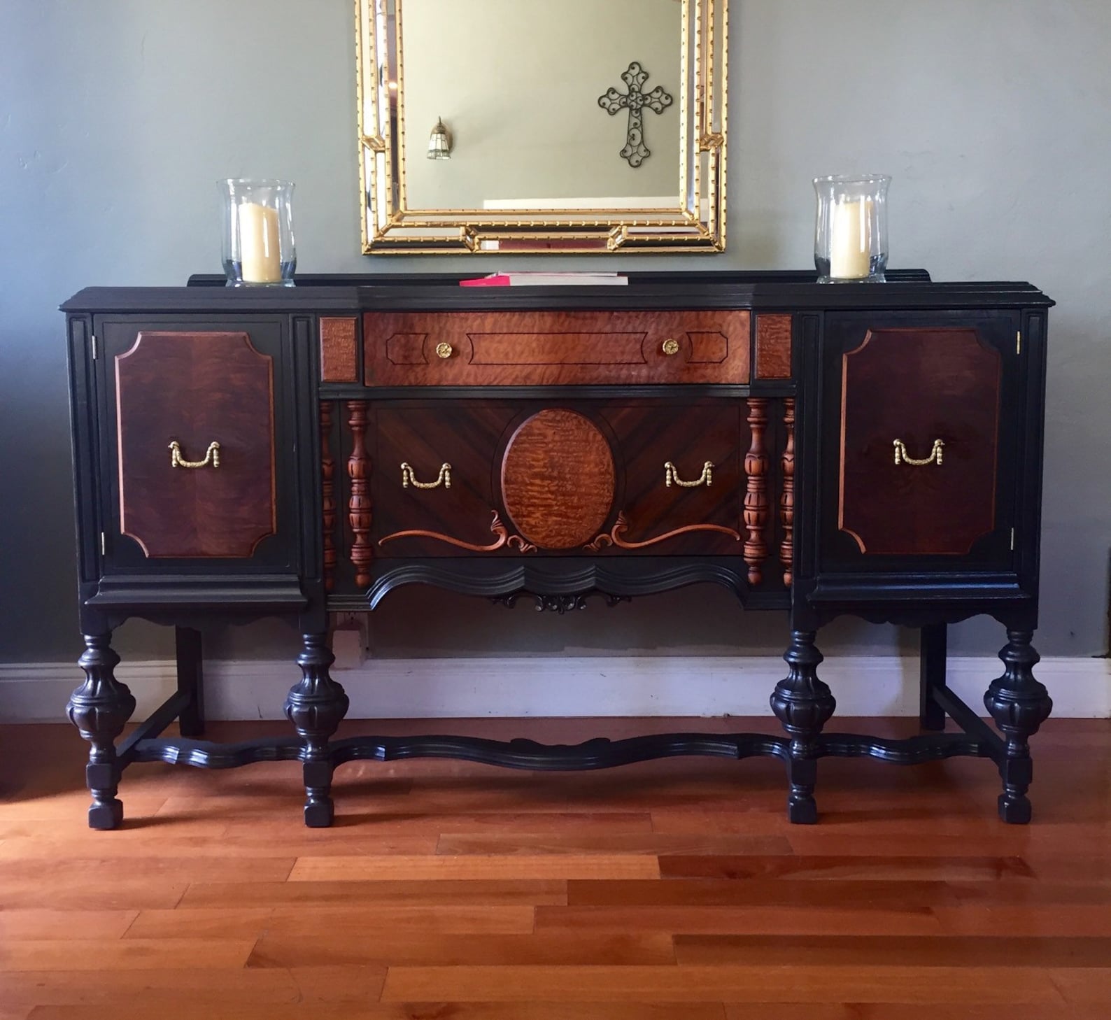 Antique Buffet Sideboard Server Etsy