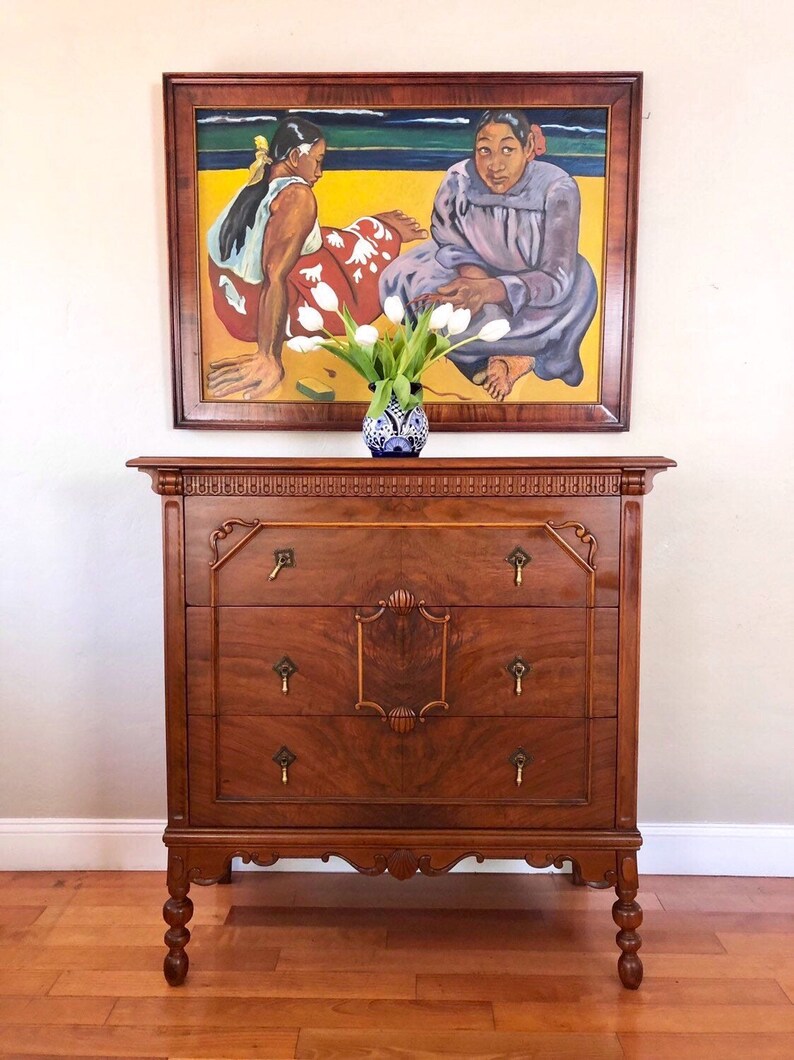 Available Antique Solid Wood Dresser Chest Of Drawers Etsy