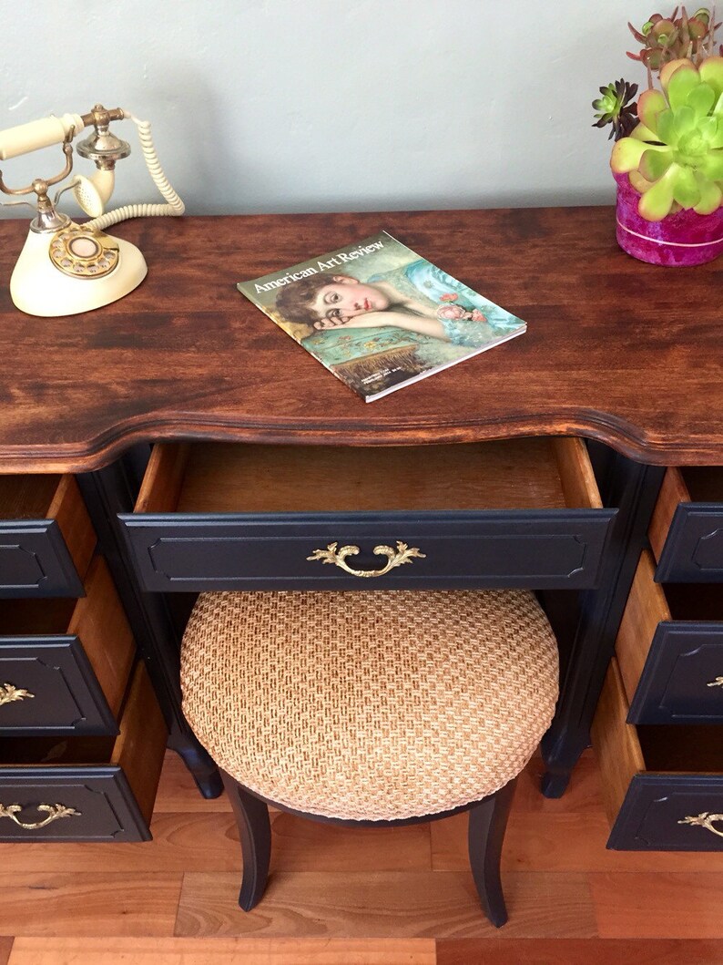 SAMPLE PIECE ONLY Vintage French Provincial Vanity Desk With Etsy Canada