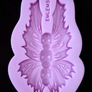 Emlems New Skulls in Moth Silicone Mould for resin, chocolate, clay, wax, concrete, plaster and more