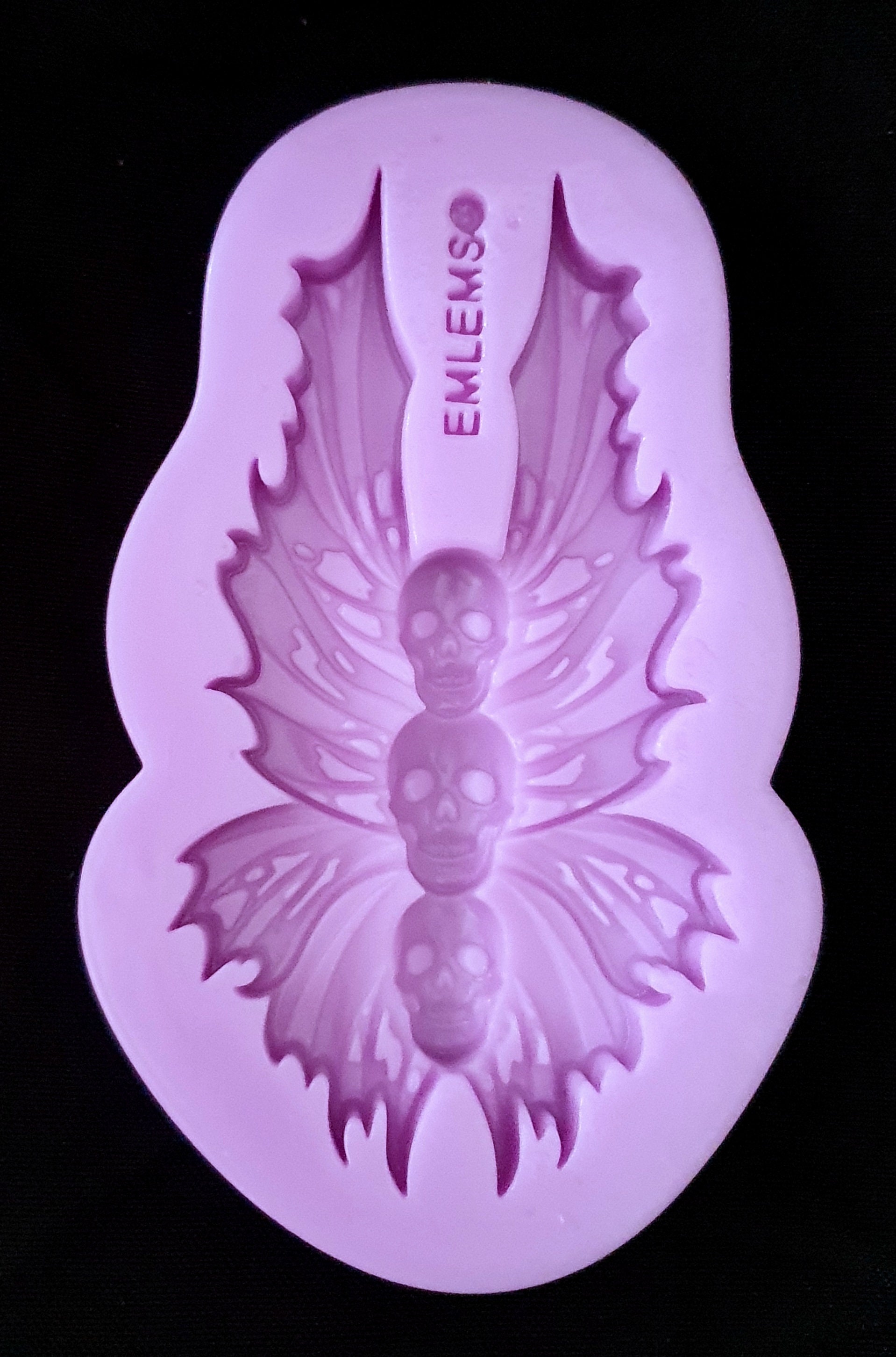 Emlems New Skulls in Moth Silicone Mould for resin, chocolate, clay, wax, concrete, plaster and more