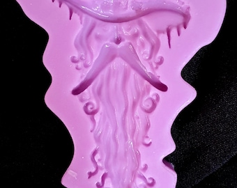 Small Greenman 004 mushroom forest man Silicone Mould for resin, cake toppers, fondant, chocolate etc