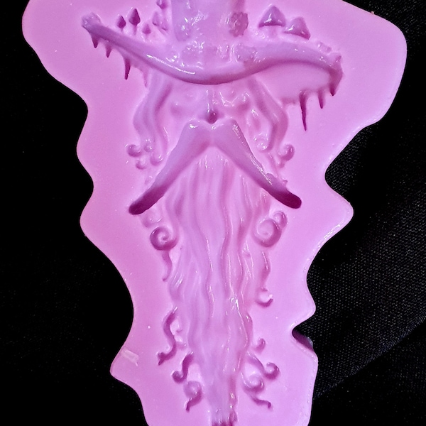 Small Greenman 004 mushroom forest man Silicone Mould for resin, cake toppers, fondant, chocolate etc