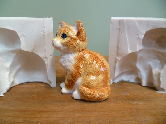 Cat 3d Food Safe Silicone Mould for cake toppers, fondant, chocolate,  resin, soap etc