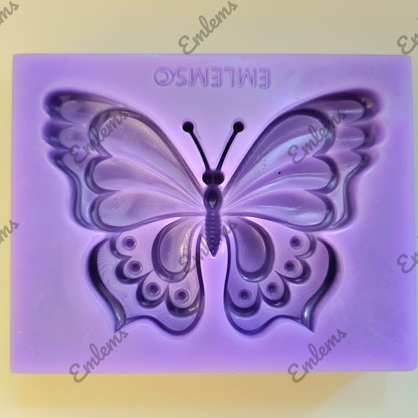 Emlems Lace Butterfly Silicone Mould for resin, cake toppers, fondant, clay, plaster, jesmonite, wax, soap and so much more