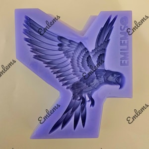 Emlems New Parrot Silicone Mould food safe for cake toppers, resin, clay, plaster, wax, fondant, chocolate etc