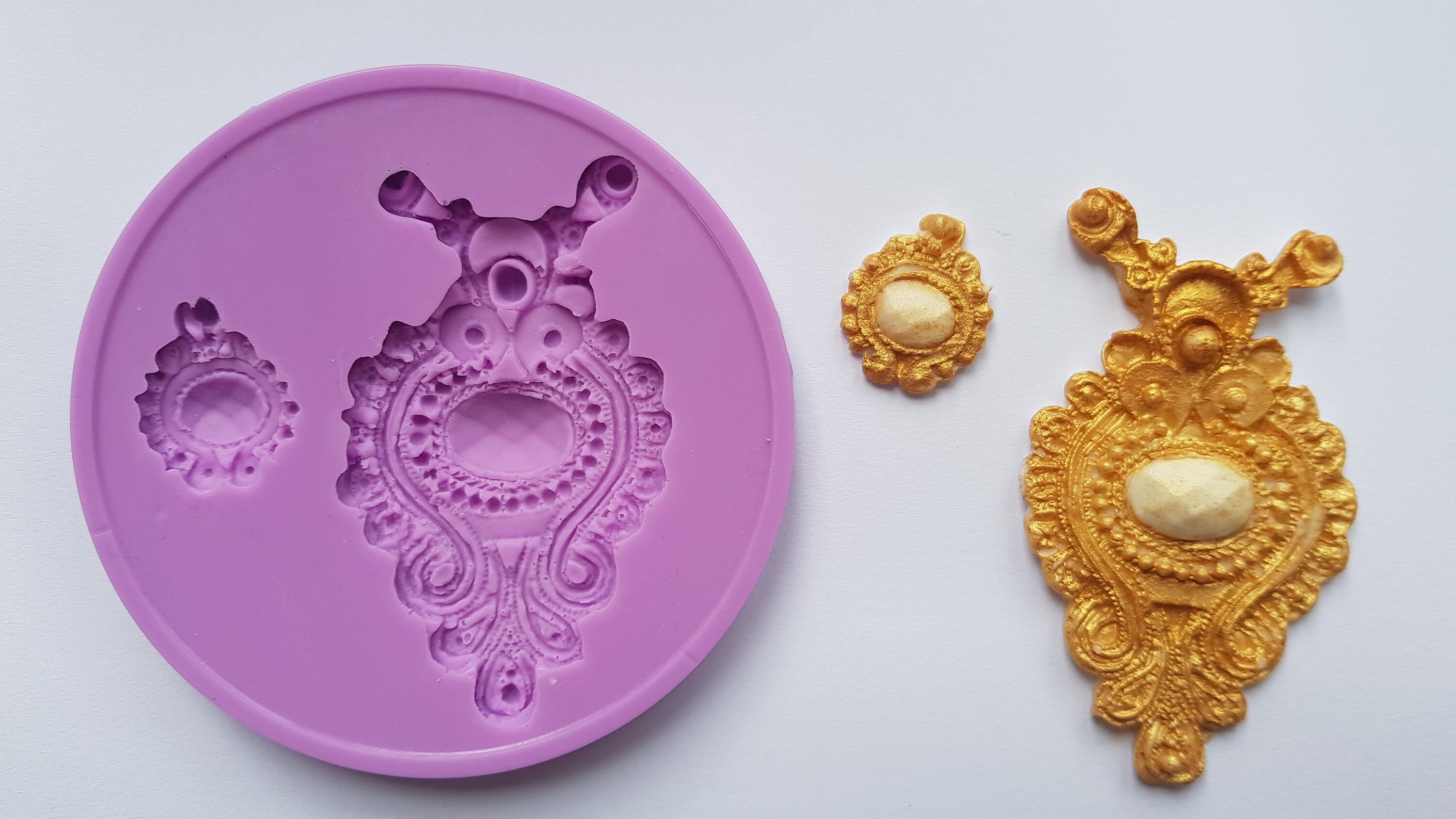 Ensemble de mandala de pierres précieuses ornées en forme de larme, moule en silicone alimentaire sans danger pour les décorations de gâteaux, la résine, l'argile, le fondant, la jesmonite et plus encore
