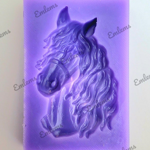 Emlems Small Horse head 1 Silicone Mould for resin, wax melts, chocolate, clay and much more