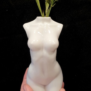 Emlems Silicone mould 6 inch female goddess vase Womans statue Silicone Mould for resin, wax, candles, jesmonite, food safe, chocolate etc