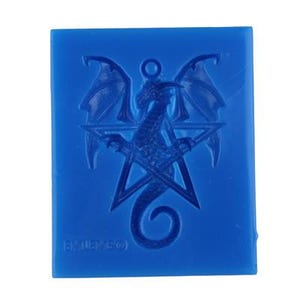 Silikonform Neue Pentagramm Drache mit Anhänger für Resin, Schokolade, Seife, Ton uvm