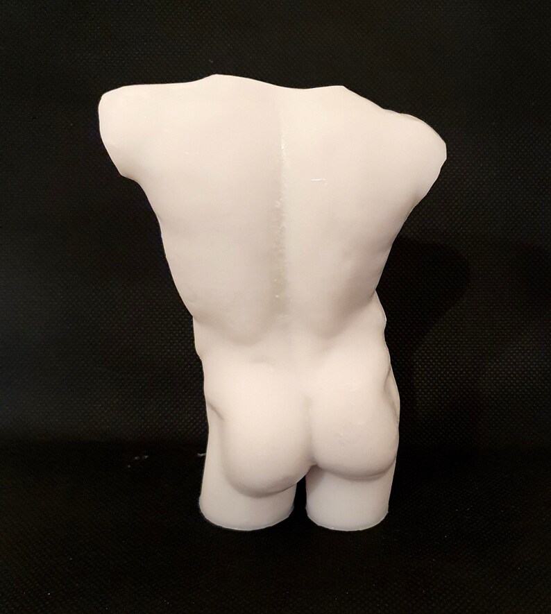 resin 5 inch Male Torso Silicone Mould food safe for cake toppers fondant chocolate etc