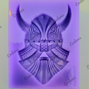 Emlems Viking Face Silicone Mould with for resin, chocolate, soap, clay and much more