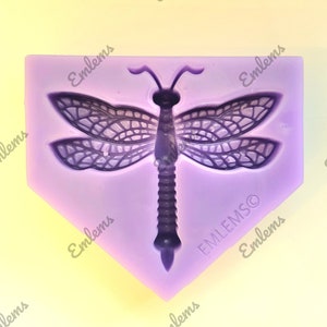 Emlems Veined Dragonfly Silicone Mould for resin, clay, food safe too, chocolate, fondant and more