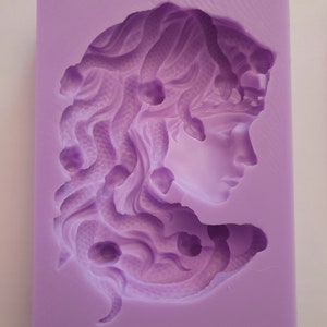 Emlems Large Medusa Silicone Mould for wax, resin, soap etc
