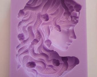 Emlems Large Medusa Silicone Mould for wax, resin, soap etc