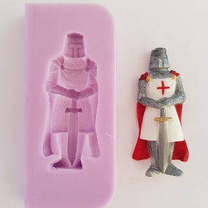 Knight In Armour Food Safe Silicone Mould for cake toppers, fondant, chocolate, resin, soap etc