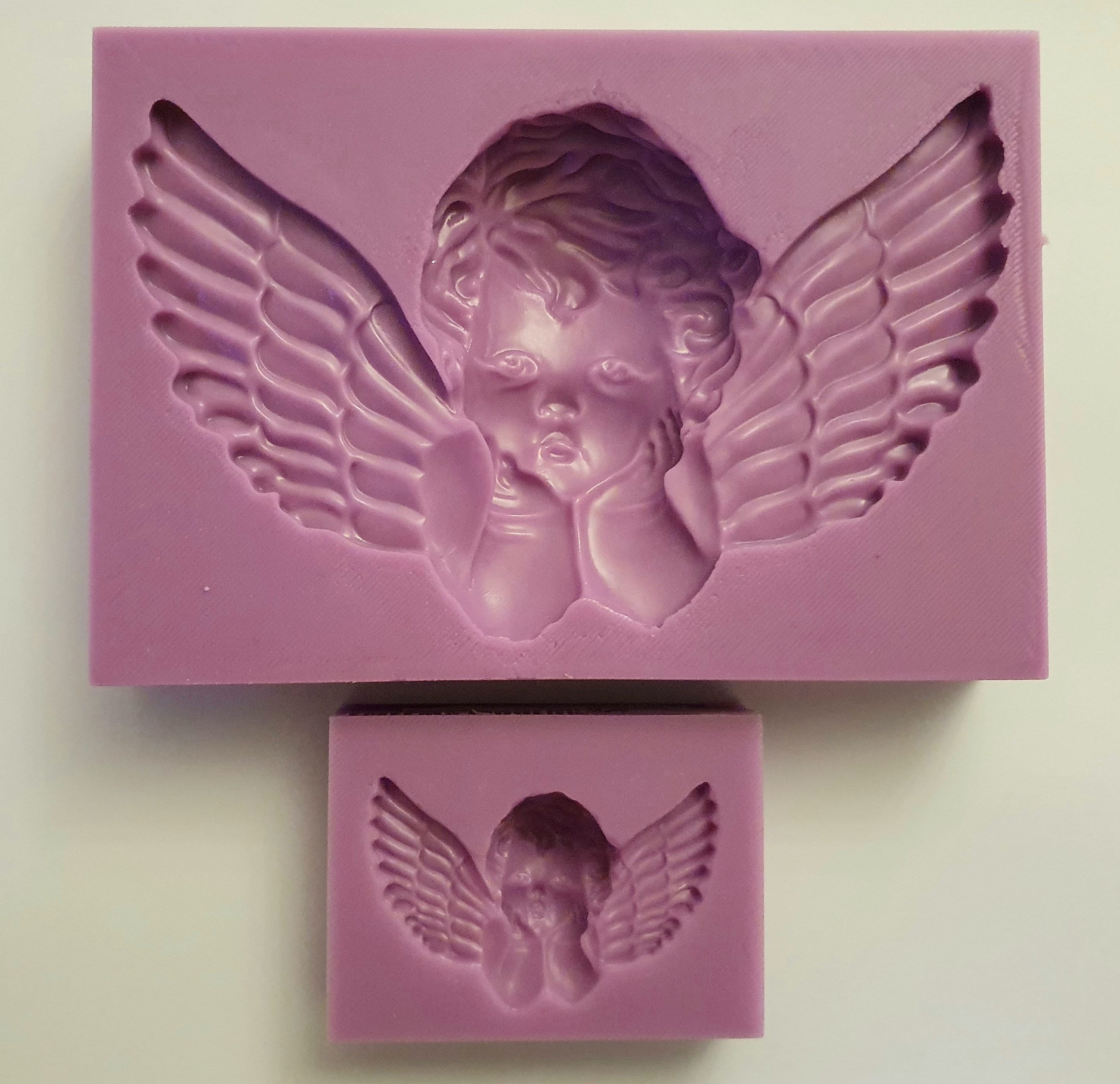 MYPRACS Stampo in silicone a forma di angelo, per decorare torte
