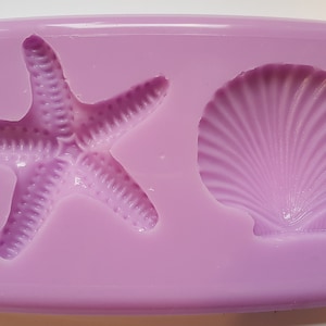 Sea shells, starfish, coral Silicone Mould food safe for cake toppers, resin, clay, fondant, jesmonite and more
