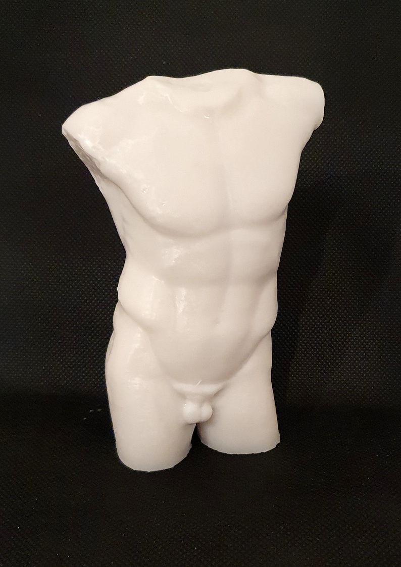 resin 5 inch Male Torso Silicone Mould food safe for cake toppers fondant chocolate etc
