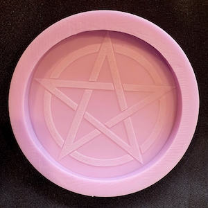Emlems Pentagram Coaster Silicone Mould for resin, clay and lots more