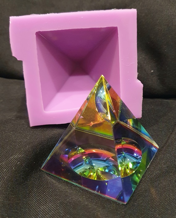 Pyramid Resin Mold -Gypsum Triangular Silicone Molds for Resin