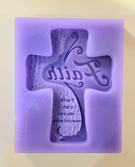 Emlems Faith Cross Silicone Mould for Cake Toppers, Resin, Concrete, Clay,  Fondant and so Much More 