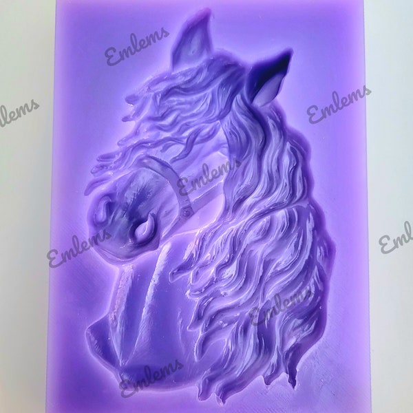 Large Horse head 1 Silicone Mould for resin, wax melts, chocolate, clay and much moreetc