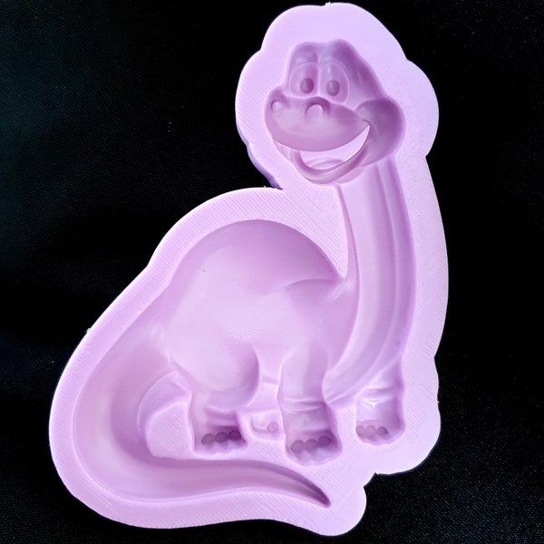 Silicone Mould large dinosaur brachiosaurus food safe for cake toppers, resin, wax, fondant, chocolate etc