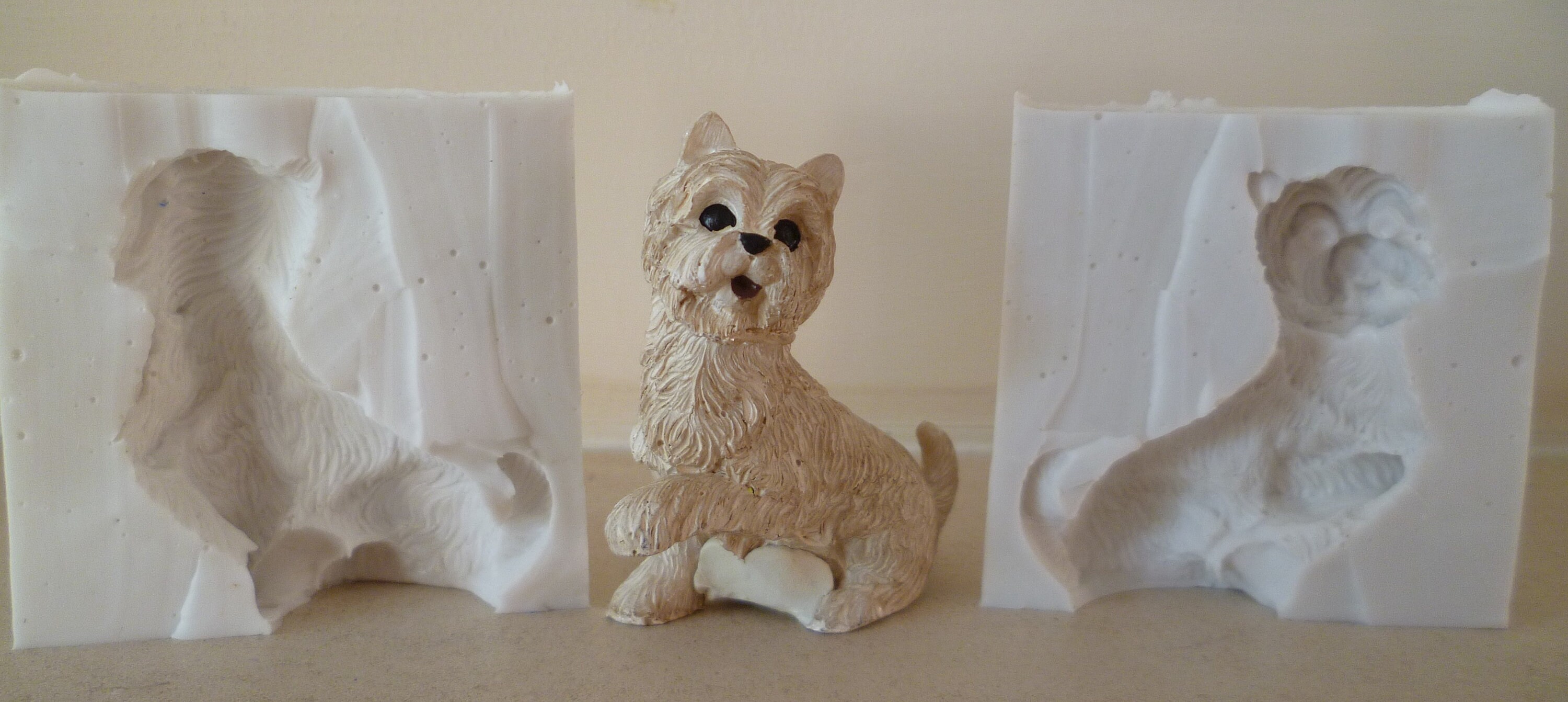 Emlems Westie Dog 3d Food Safe Silicone Mould for cake toppers, fondant,  chocolate, resin, soap wax and more