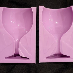 3d Life Size Wine Glass Food Safe Silicoen Mould for cake toppers, isomalt, chocolate, resin, soap, wax and more