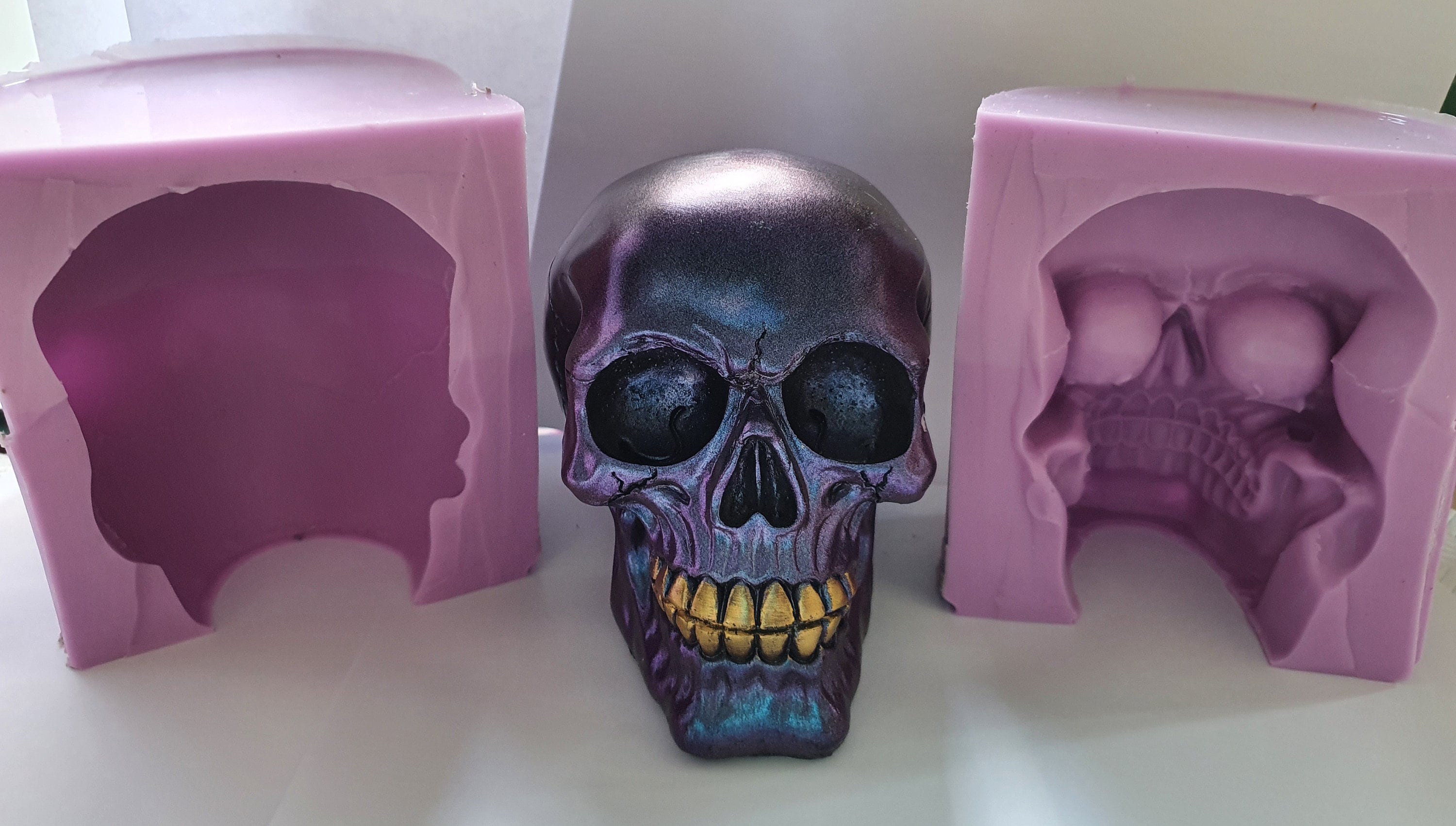 Skull Mold Flat Back 