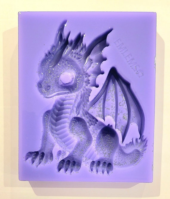 Emlems New Baby Dragon Silicone Mould for Resin and Food Safe for Cake  Toppers, Resin, Fondant, Clay, Wax, Chocolate, Mixed Media Etc 