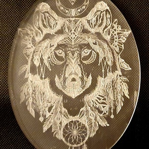 Dreamcatcher Wolf Silicone Mould for cake toppers, fondant etc