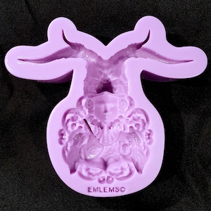 Emlems Wolf Woman Iron Lady warrior warewolf Silicone Mould for resin, concrete, clay, plaster, food safe and much more image 1
